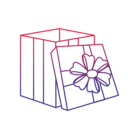 Gift of present surprise and celebration theme Isolated design Vector illustrationのイラスト素材