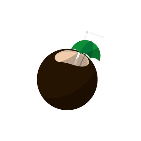 Coconut cocktail designのイラスト素材