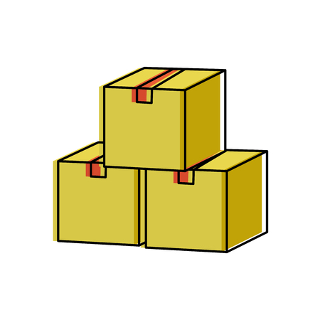 Isolated box designのイラスト素材
