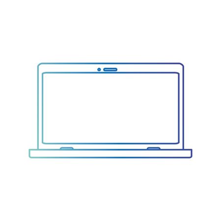 Laptop of device gadget and technology theme Isolated design Vector illustrationのイラスト素材
