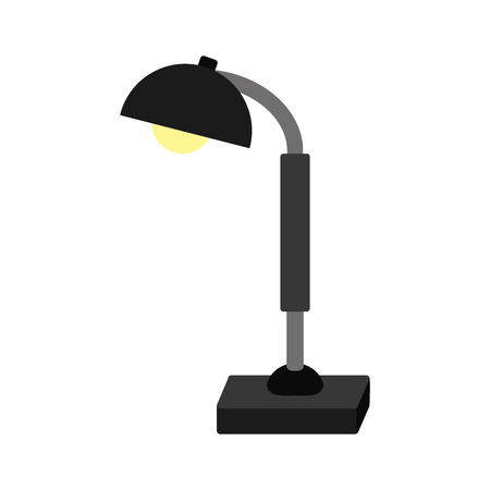 Lamp of home office and light theme Isolated design Vector illustrationのイラスト素材