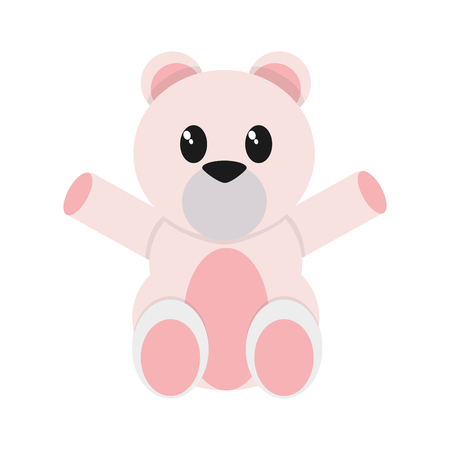 Bear cartoon of cute animal and adorable creature theme Isolated design Vector illustrationのイラスト素材