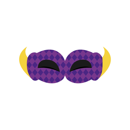 Mask of masquerade carnival costume and party theme Isolated design Vector illustrationのイラスト素材