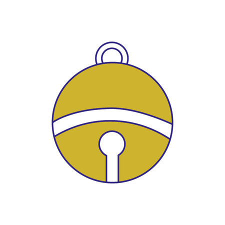 Bell sphere of ring alert and decoration theme Isolated design Vector illustrationのイラスト素材