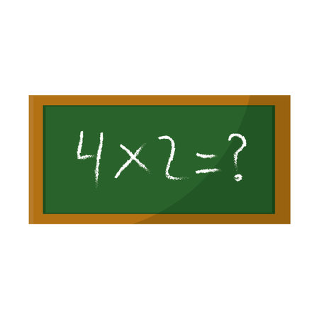 Blackboard of education classroom and school theme Isolated design Vector illustrationのイラスト素材