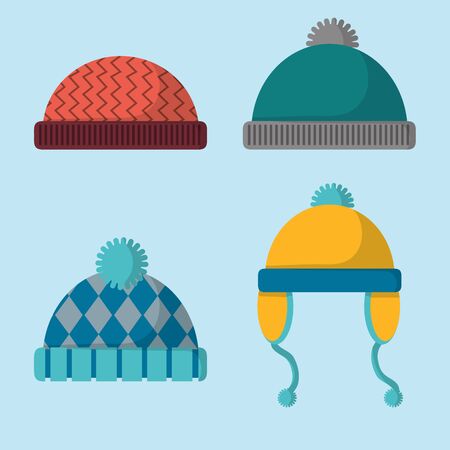 Winter hats icon.のイラスト素材