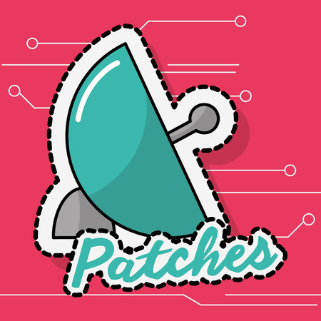 Antenna signal design Vector illustration.のイラスト素材