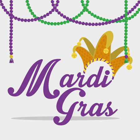 Hat of mardi gras carnival and festival theme Vector illustrationのイラスト素材