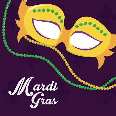 Mask of mardi gras carnival and festival theme Vector illustrationのイラスト素材