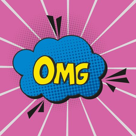 Bubble of pop art comic retro style and communication theme Vector illustration.のイラスト素材