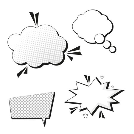 Bubble of pop art comic retro style and communication theme Vector illustration.のイラスト素材