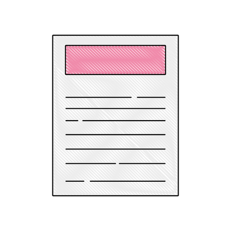 grated business paper document work informationのイラスト素材
