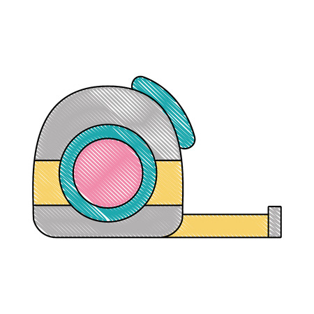 grated measuring contruction equiment tool industry vector illustrationのイラスト素材