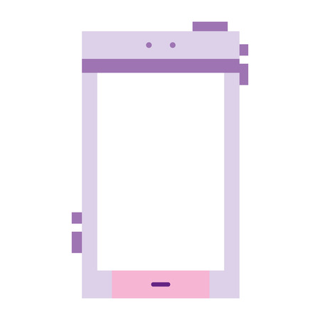 colorful smartphone to call and talk communication technology vector illustrationのイラスト素材