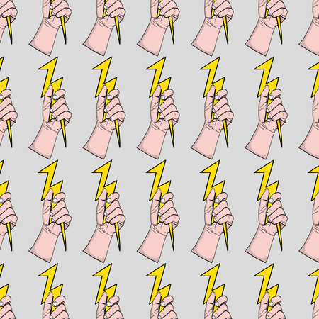 Power hand protest strong background vector illustrationのイラスト素材