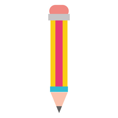 colorful pencil object school education design vector illustrationのイラスト素材