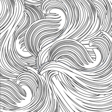 line blue line shape wave abstract pattern background vector illustrationのイラスト素材
