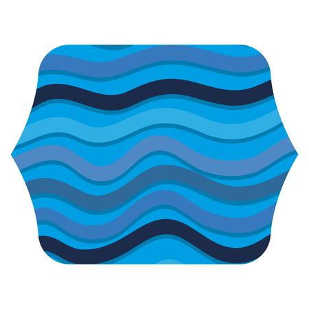 Geometric shape with ocean waves background vector illustrationのイラスト素材
