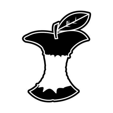 Apple of fruit healthy and organic food theme Isolated design Vector illustrationのイラスト素材