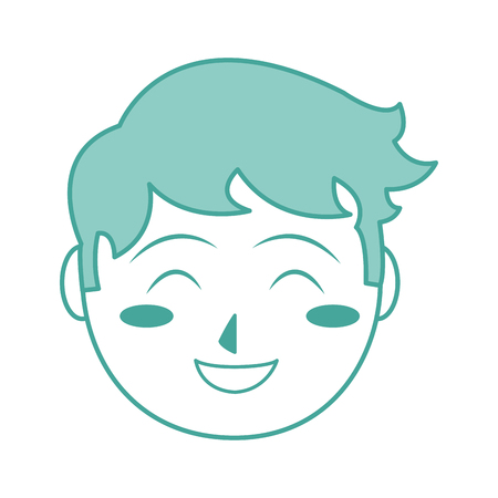 Boy cartoon of kid childhood and little people theme Isolated design Vector illustrationのイラスト素材