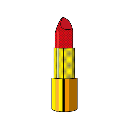Lipstick of make up accesories and cosmetic theme Isolated design Vector illustrationのイラスト素材