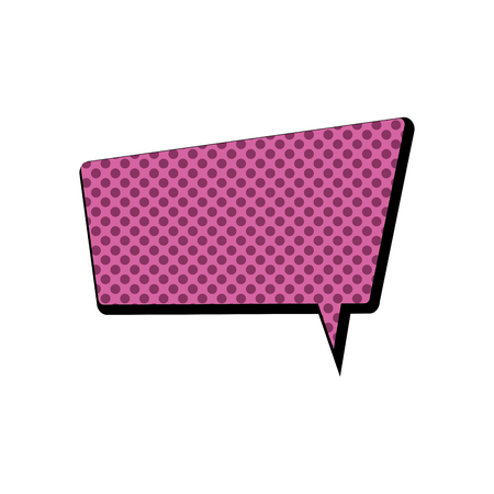 Communication bubble of comic message and discussion theme Isolated design Vector illustrationのイラスト素材