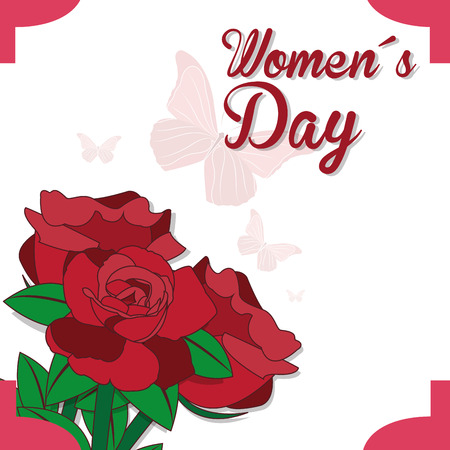 Happy Women's day card template design.のイラスト素材