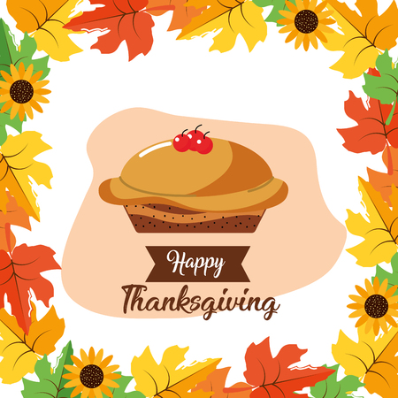 Happy thanksgiving day designのイラスト素材