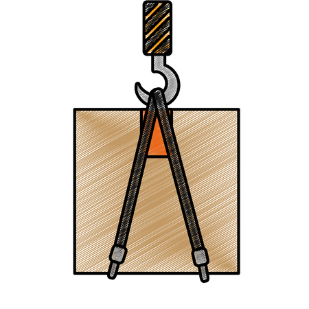 Box and crane designのイラスト素材