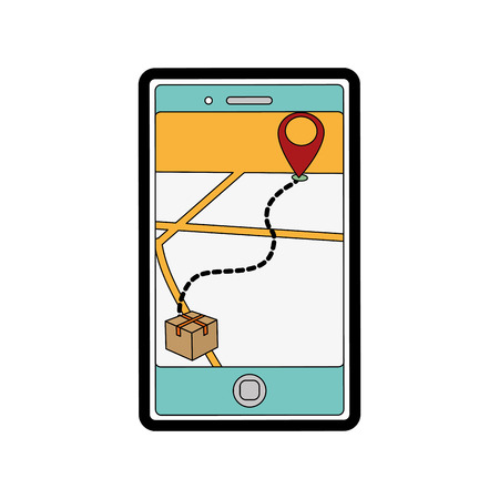 Isolated smartphone designのイラスト素材