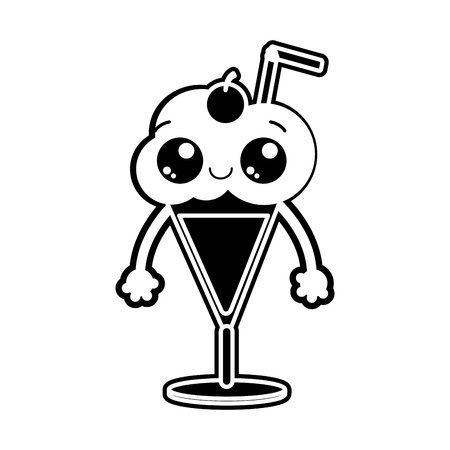 Isolated ice cream design illustration.のイラスト素材