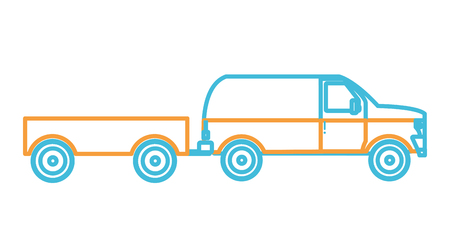 Isolated truck designのイラスト素材