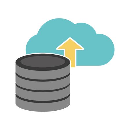 Web hosting of data center and base theme Isolated design Vector illustrationのイラスト素材