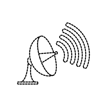 Isolated antenna designのイラスト素材