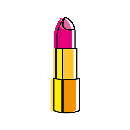 Pink lipstick illustration.のイラスト素材