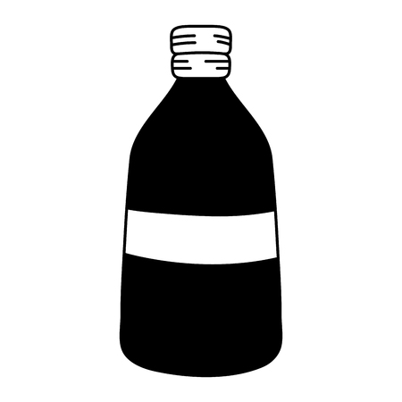 Silhouette long mason jar preserve design vector illustration.のイラスト素材