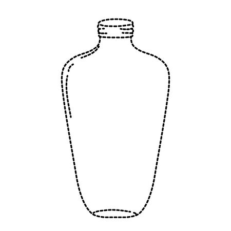 dotted shape long mason jar preserve styleのイラスト素材