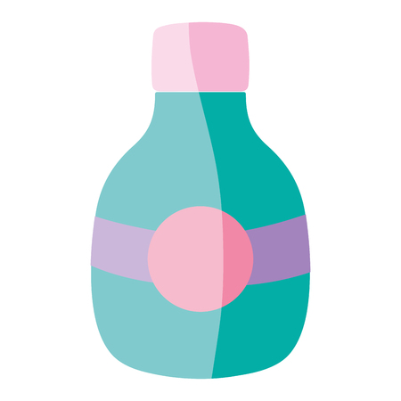 Colorful middle mason jar with circle sticker vector illustrationのイラスト素材