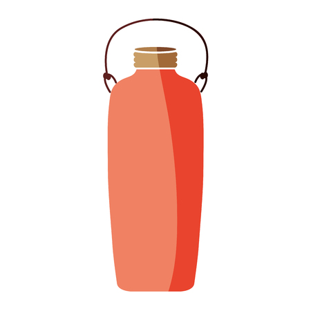 colorful long mason glass with wire handle vector illustrationのイラスト素材