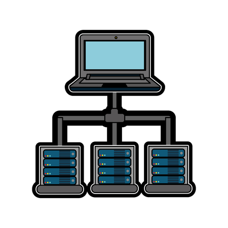Web hosting designのイラスト素材