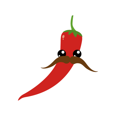 Pepper of vegetable healthy and organic food theme Isolated design Vector illustrationのイラスト素材