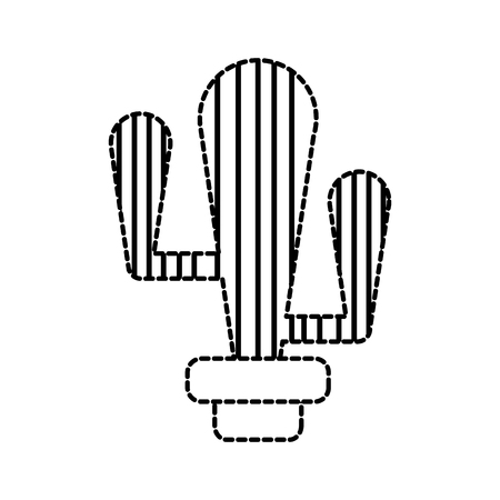 Cactus of plant desert and nature theme Isolated design Vector illustrationのイラスト素材