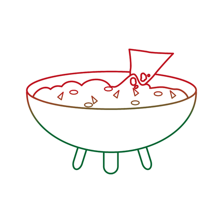 Sauce of mexican food and traditional cuisine theme Isolated design Vector illustrationのイラスト素材