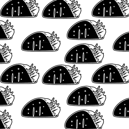 Burrito patternのイラスト素材