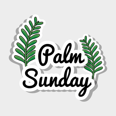 paml branches traditional catholic religion vector illustrationのイラスト素材