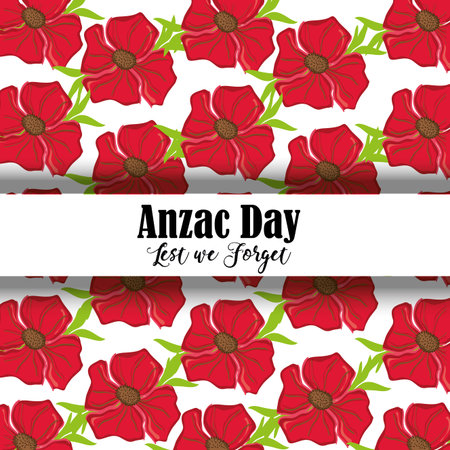 remembrance war with anzac day memorialのイラスト素材