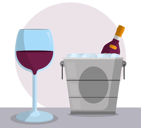 Wine drink design Vector illustration.のイラスト素材