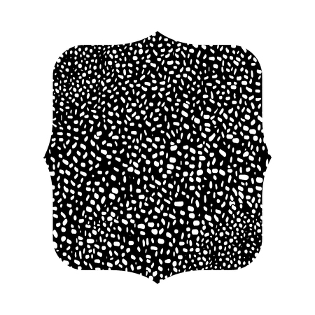 silhouette quadrate with graphic seamless decoration background design vector illustrationのイラスト素材