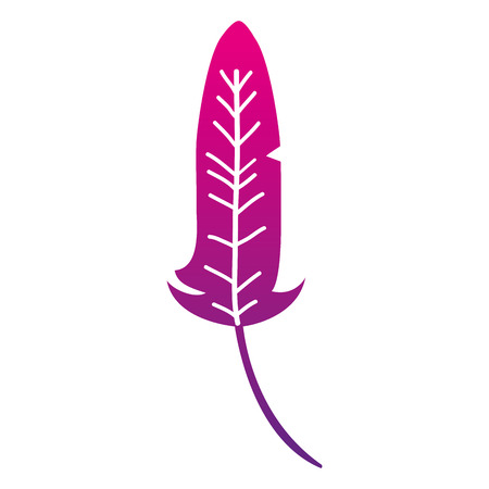 color silhouette rustic traditional feather native style vector illustrationのイラスト素材