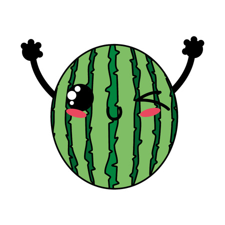 Isolated watermelon designのイラスト素材